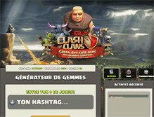 Tablet Screenshot of clashofclans-astuce.com